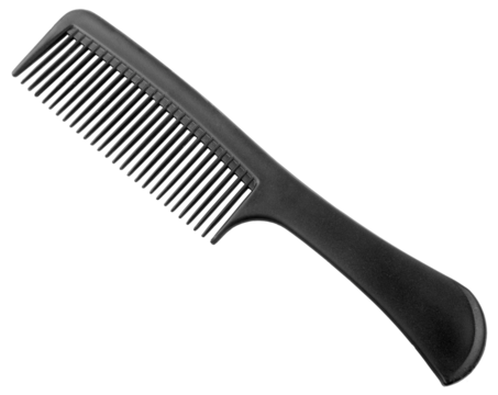 flat plastic hairdresser's comb