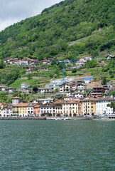 Village by the lake.