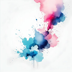 abstract watercolor background with splashes