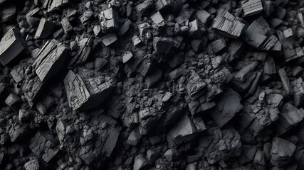 Black texture of coal background wallpaper