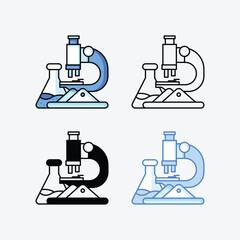 Color Bottles icons vector stock illustration