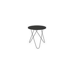 Vector illustration of coffee table unusual modern design