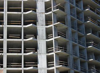 Frame Structure Of Concrete Floors And Columns Of Multi Storey Buildings 
