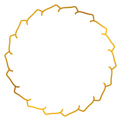 Simple gold round border