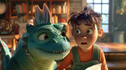 AI literacy software helping kids read, colorful, interactive characters on screen.