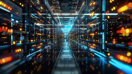 Data centers enhancing global connectivity with multiple internet backbone links.