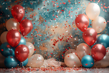 A Dynamic Background Depicting A Birthday Parade