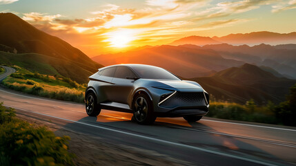 Fototapeta premium car on the road