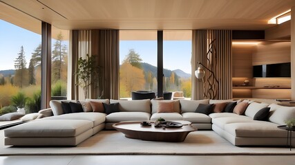 contemporary living area