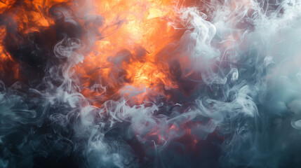 fire and smoke background 
