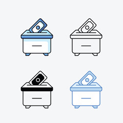 Minaret icons vector stock illustration