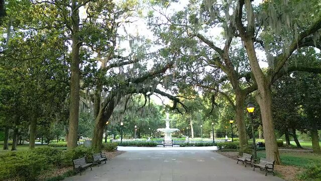 Forsyth Park Fountain North View HD