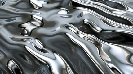 Abstract Liquid Metal Surface, Generative AI
