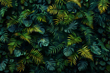 leafy green fern background
