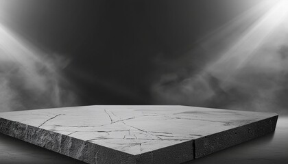 black background floor dramatic product scene concrete texture