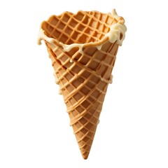 A waffle ice cream cone