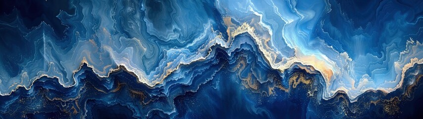 Abstract Liquid Art in blue. Best for fluid abstract backgrounds