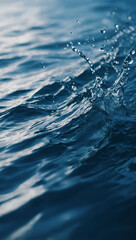 Stunning blue background with a blurred effect, capturing the beauty of water.