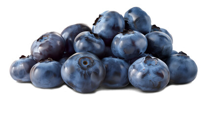 A pile of blueberries stacked on top of each other