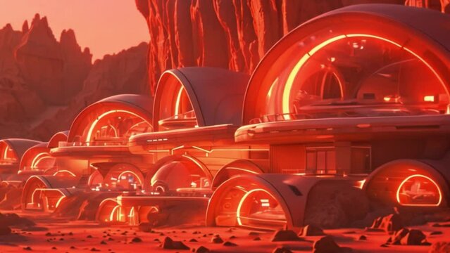 This Advanced spacecraft touches down on extraterrestrial terrain in a sci-fi setting.