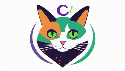 Obraz premium 猫のイラスト