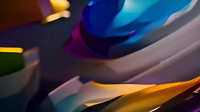 impressionist brushes motion graphic animation