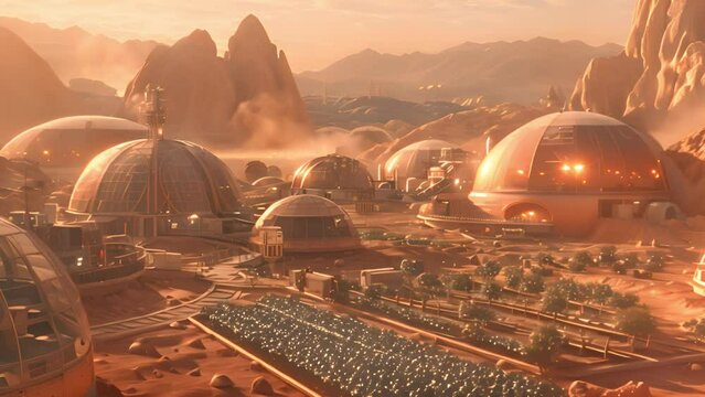 This Advanced spaceship entering high-tech alien space station, designed with futuristic technology.