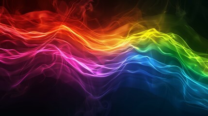 Fototapeta premium Colorful Abstract Smoke Waves