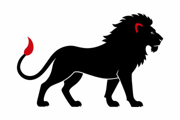 lion silhouette vector illustration