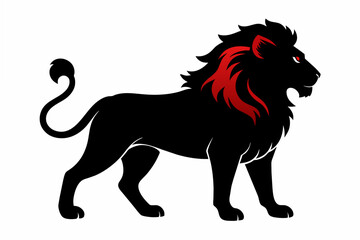 lion silhouette vector illustration