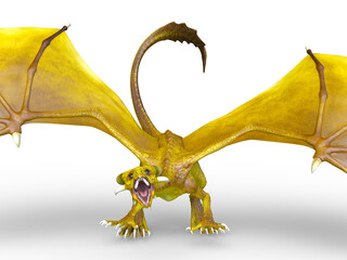 ドラゴン　3DCGレンダリング