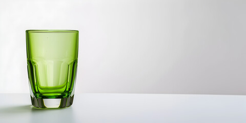 A small glass on white background with clipping path  vintage water glass on white background 