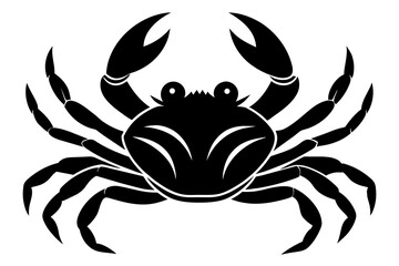 crab silhouette vector illustration