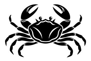 crab silhouette vector illustration