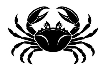 crab silhouette vector illustration