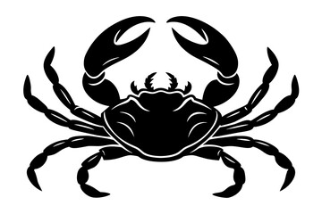 crab silhouette vector illustration