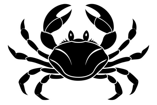 recommend clip art: crab silhouette vector illustration
