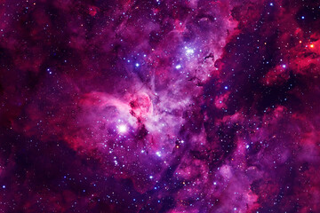 Beautiful red space. Elements of this image furnished by NASA