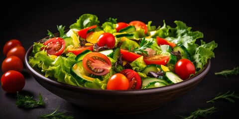 fresh vegetable salad Generative AI