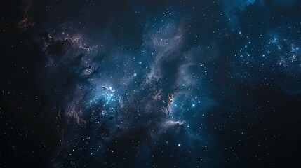 Galaxy Panorama: Universe Filled with Stars and Nebulae