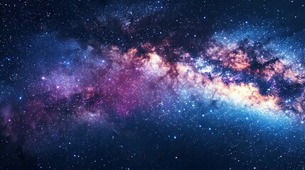 Space Panorama: Stars, Nebulae, and Galaxies