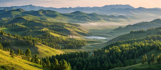 view of the mountains