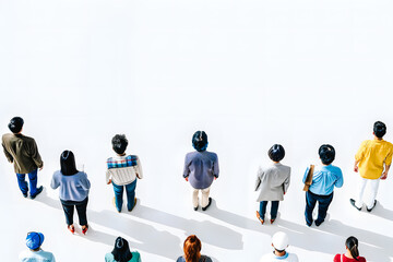 Personnes vues d'en haut, effet miniatures, maquette