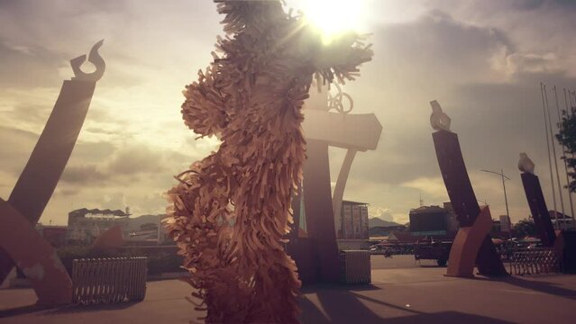 Bigfoot Dancing in a Parking Lot