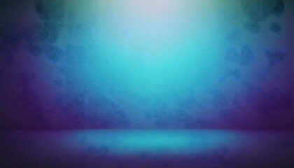 Obraz premium Blue background texture with black vignette in old vintage textured border design dark