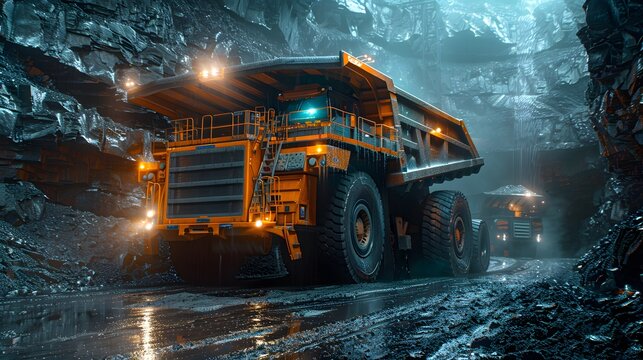 giant truck It is commonly used in coal mines, which is an important source of energy for humans in the modern era.