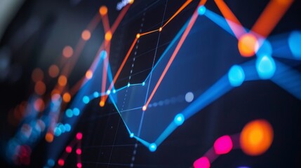 A social media post featuring a line graph tracking the rise and fall of a candidates popularity on different platforms.