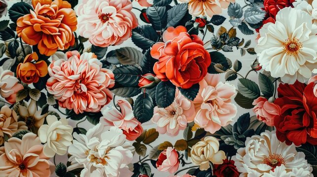 Floral pattern design that is both uncomplicated and stylish