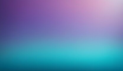 Fototapeta premium Turquoise and purple abstract gentle blurred grainy gradient background wallpaper
