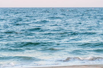 Avon By the Sea, New Jersey, USA - Golden hour sunrise on the beach